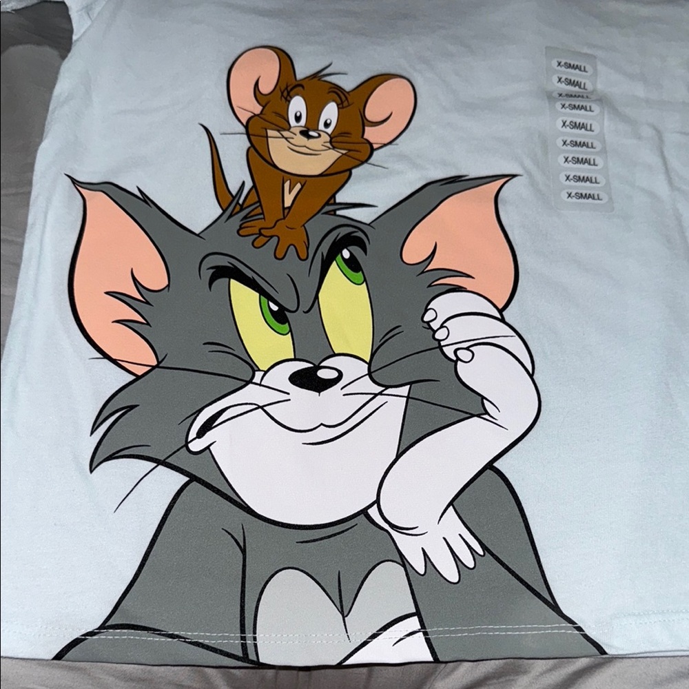 Tom and Jerry Graphic T-Shirt - Baby blue